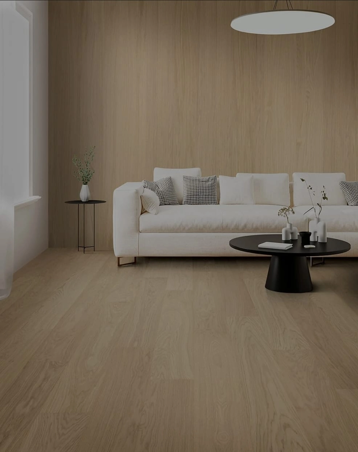 Schneider Bodenbeläge - Bodenleger - Modernes Zimmer mit Holzwand und Holzparkettboden